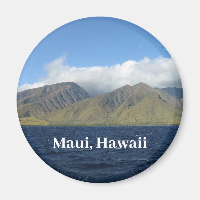 Maui Hawaii Schöne Berge Ozean Magnet (Vorne)