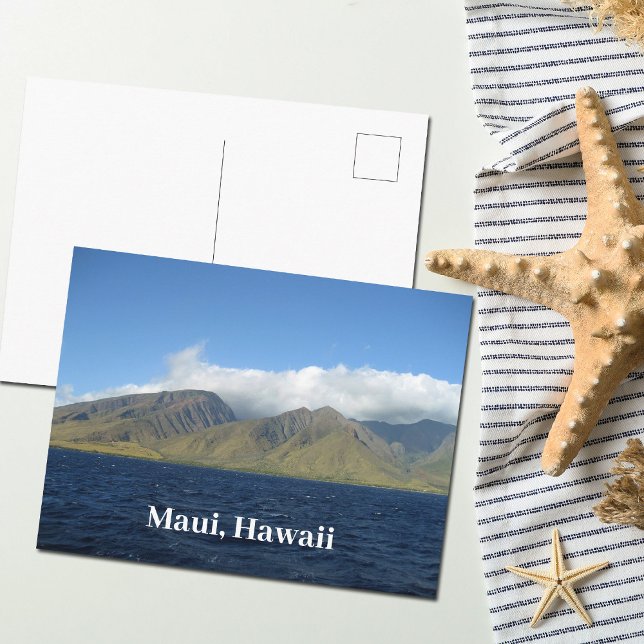 Maui Hawaii Schöne Berge Ozean Postkarte (Von Creator hochgeladen)