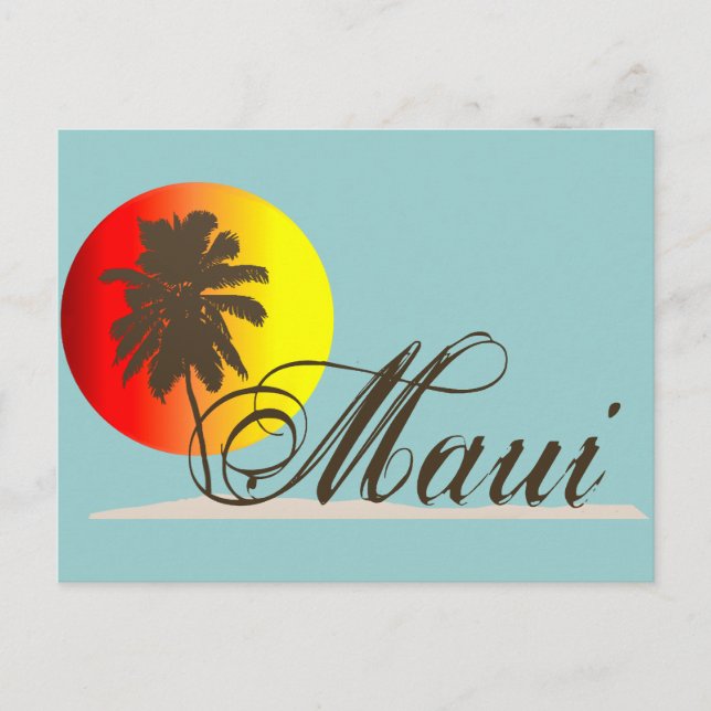 Maui Hawaii Souvenir Postkarte (Vorderseite)
