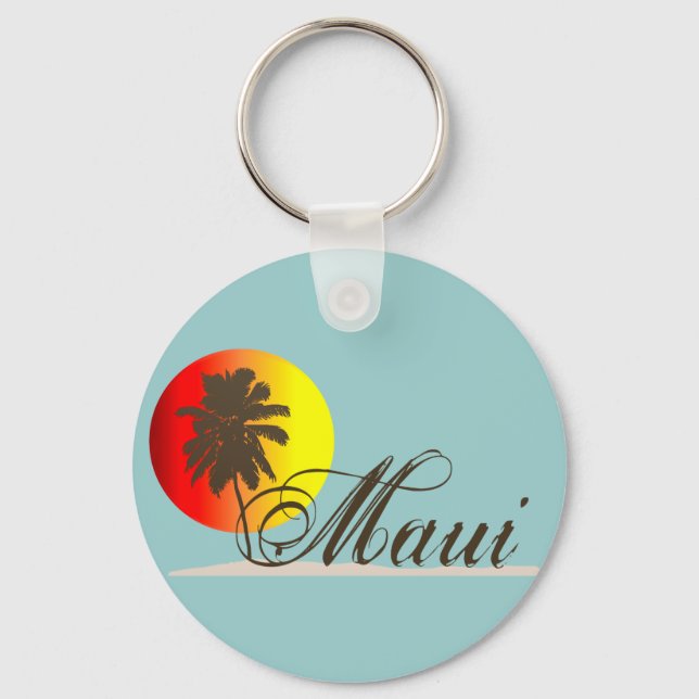 Maui Hawaii Souvenir Schlüsselanhänger (Vorderseite)