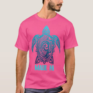 Maui Hawaii Stammesmeereschildkröte Hawaiian Surfe T-Shirt