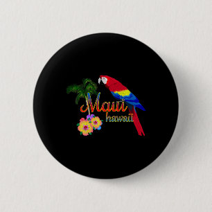 Maui Hawaii Summer Beach Aloha Button