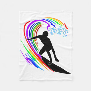 Maui Hawaii Surfen - Maui Beach Hawaii Vintage Su Fleecedecke
