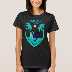 Maui Hawaii Surfen Oahu Strand Palmen Aloha USA An T-Shirt
