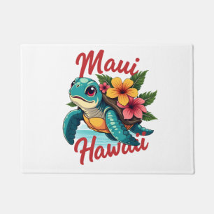 Maui Hawaii T-Shirt Mädchen Frauen Kinder Meeressc Fußmatte