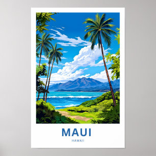 Maui Hawaii Travel Print Poster