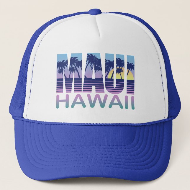 Maui Hawaii Truckerkappe (Vorderseite)
