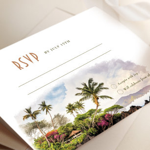 Maui Hawaii UAWG Wedding Insert Destination Einladung