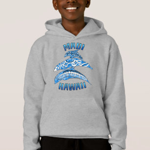 Maui Hawaii Vacation Tribal Delphine Hoodie