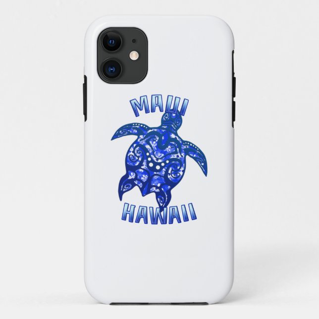 Maui Hawaii Vacation Tribal Turtle Case-Mate iPhone Hülle (Rückseite)