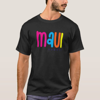 Maui Hawaii Vintag Colorful Beach Vacation Aloha T-Shirt