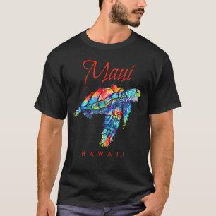 Maui Hawaii Watercolor Sea Turtle T-Shirt