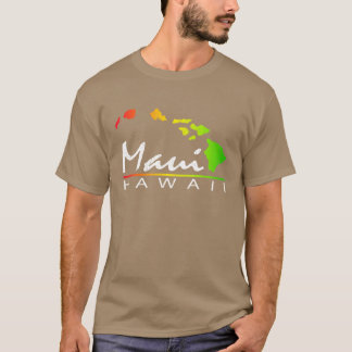 Maui Hawaiian Islands Vintage abgenutzt Aussehen T-Shirt