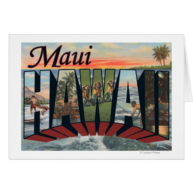 Maui, HawaiiGroße Letter ScenesMaui, HI (Vorderseite (Horizontal))