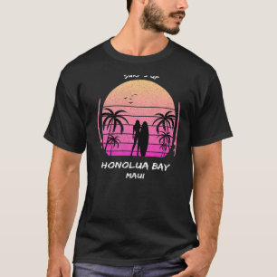 Maui Honolua Bay Surf ist auf Palms Aloha Surfing T-Shirt
