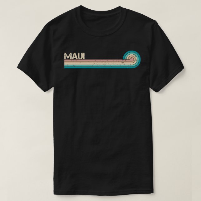Maui Island Retro Stripes TShirt (Design vorne)