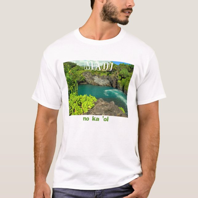 MAUI ist das beste (auf Hawaiianer) T-Shirt (Vorderseite)