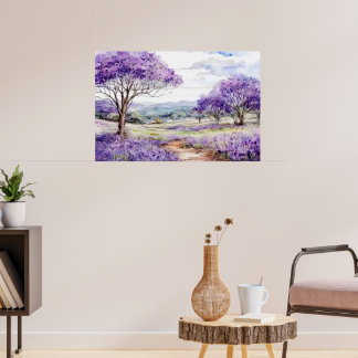 Maui Jacaranda-Bäume Poster
