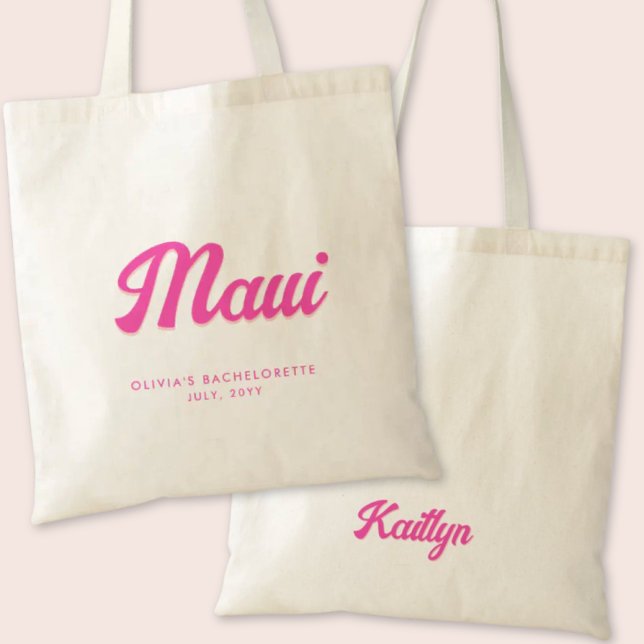 Maui Junggeselinnen-Abschied Personalisiert Tote B Tragetasche (Maui Bachelorette Party Tote Bag)
