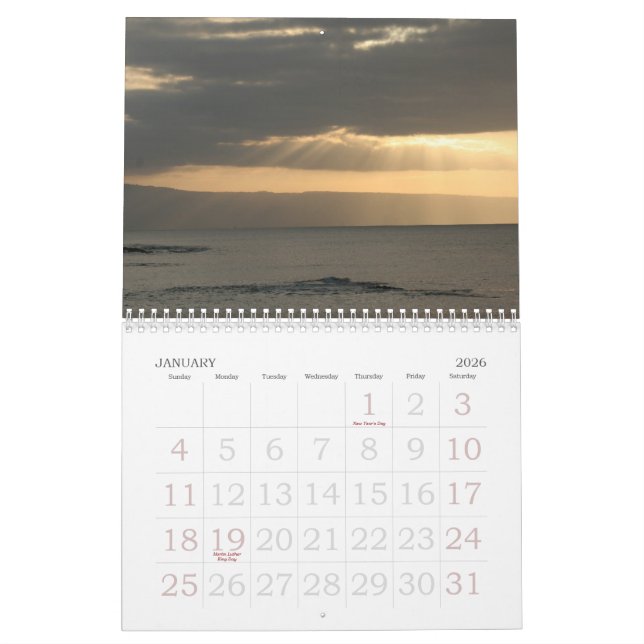 Maui-Kalender!! Kalender (Jan 2026)