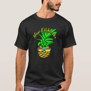 Maui Kalikimaka Pun Hawaiian Weihnachtsananas T-Shirt