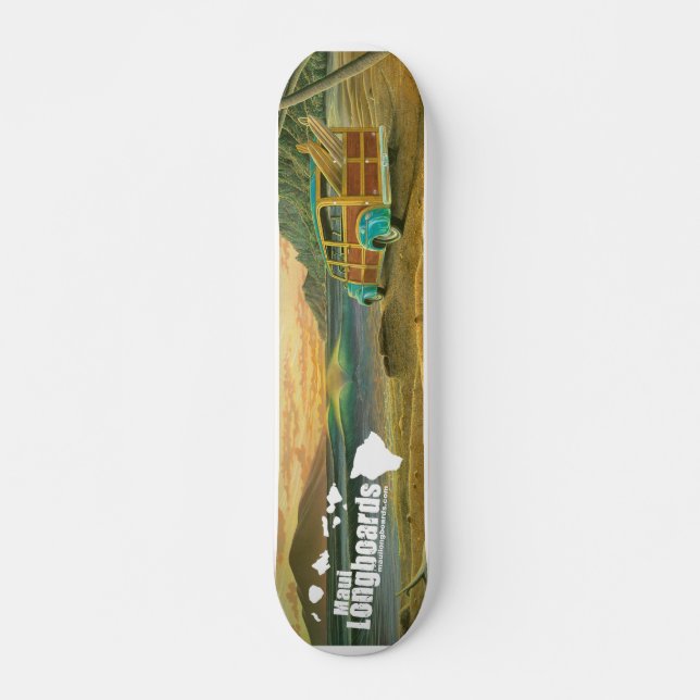 Maui Longboards Woody Longboard Skateboard (Vorne)