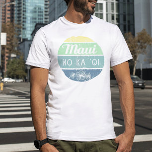 Maui No Ka Oi Vintage Typografie T-Shirt