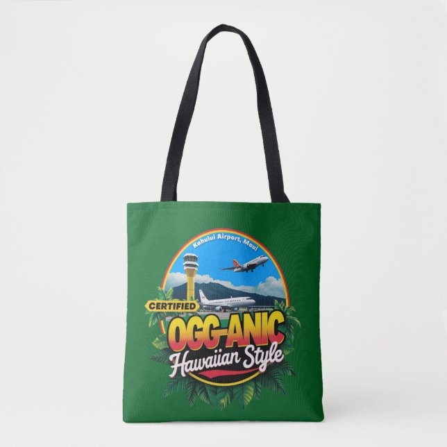 Maui OGG Airport Code Tote Bag (Vorderseite)
