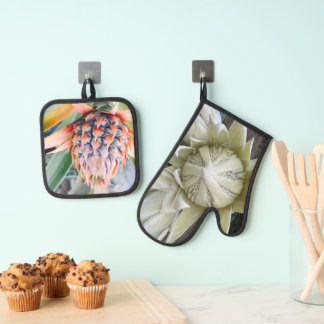 Maui Protea & Ananas-Topflappen Ofenhandschuh & Topflappen-Set