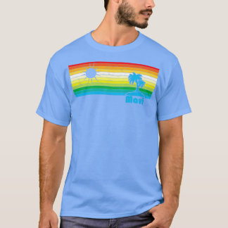 Maui Rainbow Paradise Sunset Vintag gestört 19 T-Shirt
