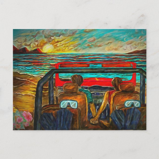 Maui Schnorcheln an der Mile Post 14 Postkarte (Vorderseite)