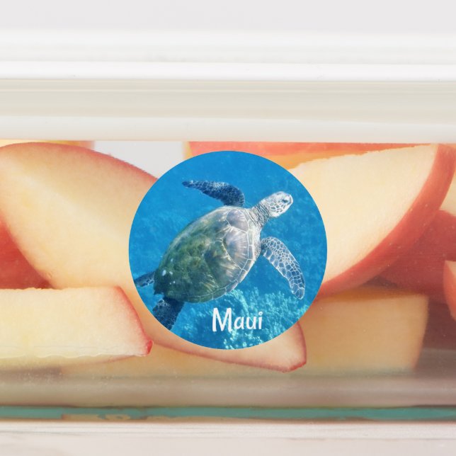 Maui Sea Turtle Etiketten (Befestigt)