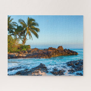 Maui-Sonnenuntergang am Secret Beach bei Sonnenunt Puzzle