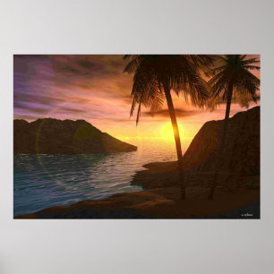 Maui-Sonnenuntergang Poster