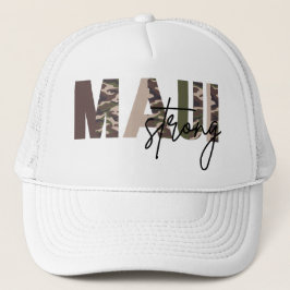 Maui Strong Brown Army Pattern Trucker Hat Truckerkappe