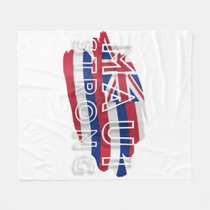 Maui Strong Hawaiian Flag Fleece Blanket