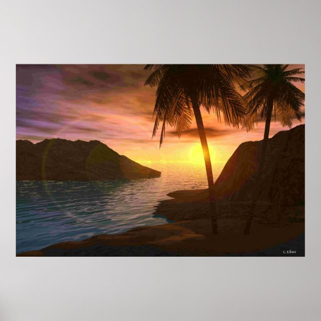 Maui Sunset Poster (Vorne)