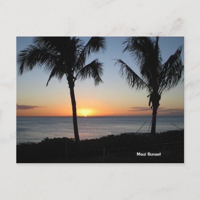 Maui Sunset Postkarte (Vorderseite)
