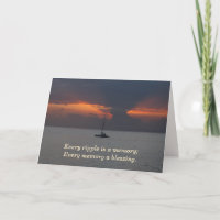 Maui Sunset Sympathy Card