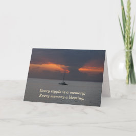 Maui Sunset Sympathy Card Karte