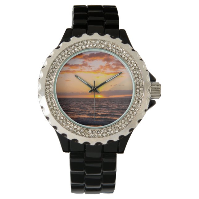 Maui Sunset Watch Armbanduhr (Vorderseite)