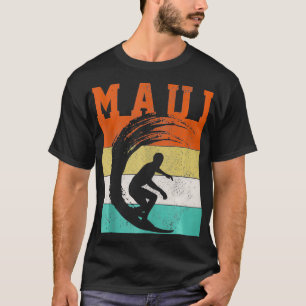 Maui Surfing Vintag Surf Hawaiian Islands Surfer T-Shirt
