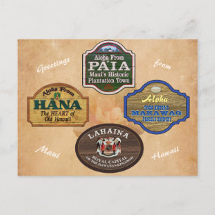 Maui Towns  Postkarte