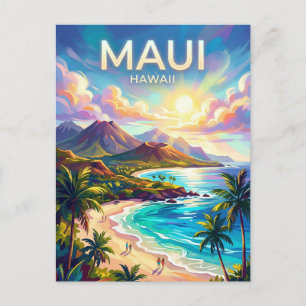 Maui USA is not to be translated as it is a proper Postkarte