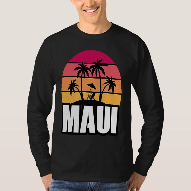 Maui Vacation Beach Souvenir T-Shirt (Vorderseite)