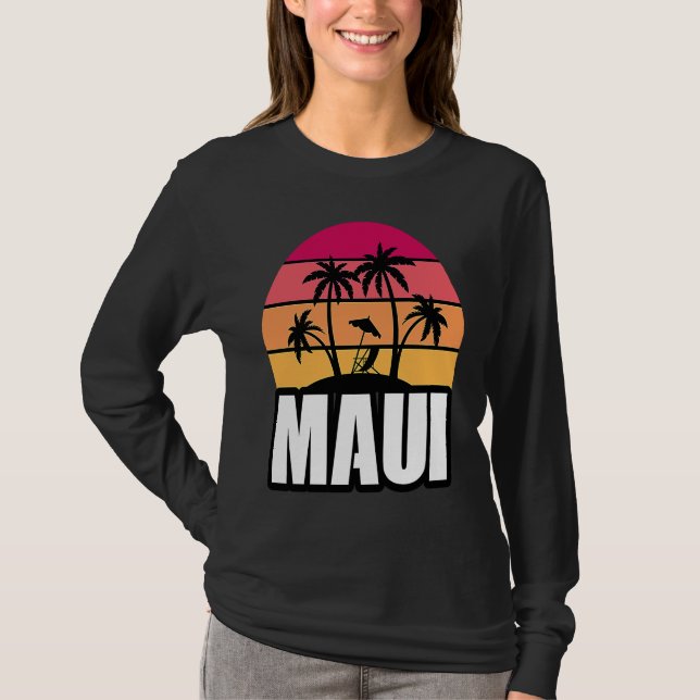 Maui Vacation Beach Souvenir T-Shirt (Vorderseite)