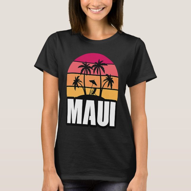 Maui Vacation Beach Souvenir T-Shirt (Vorderseite)