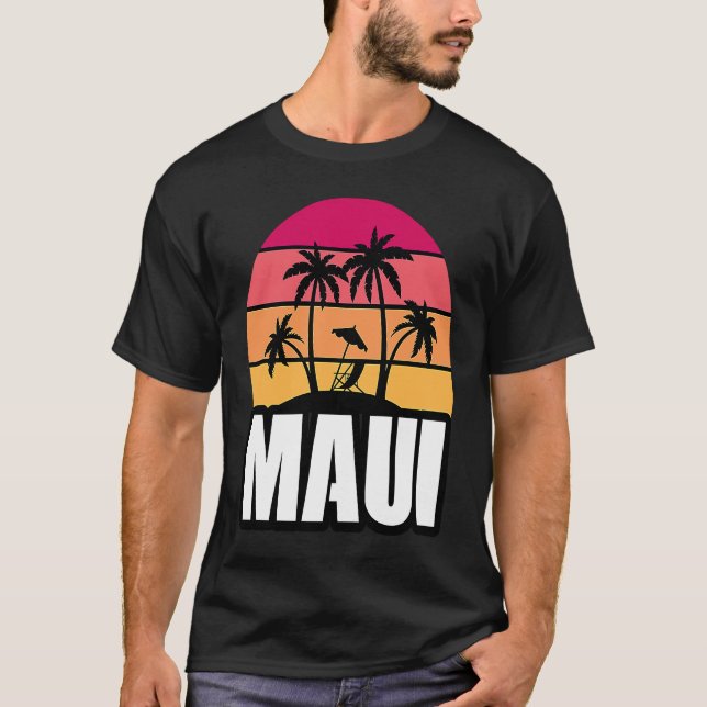 Maui Vacation Beach Souvenir T-Shirt (Vorderseite)