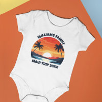 Maui Vacation Sunrise Palmen Bäume Personalisiert