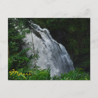 Maui Waterfall Postcard Postkarte